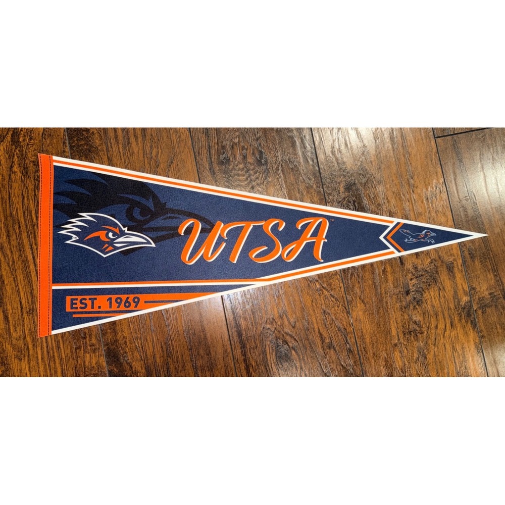 UTSA Roadrunners Felt Pennant University of Texas San Antonio Road Runners